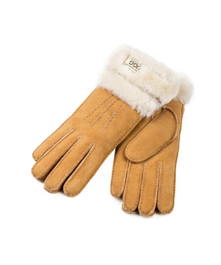 UGG Double Cuff Sheepskin Gloves