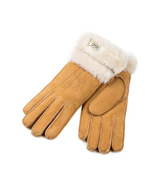 UGG Double Cuff Sheepskin Gloves - Image 2
