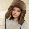 UGG Rabbit Fur Kids Aviator Hat