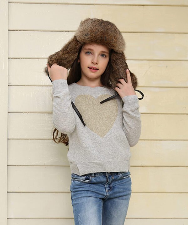 UGG Rabbit Fur Kids Aviator Hat