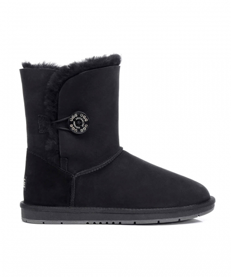 Women's Short Classic Button UGG Boots - Image 13