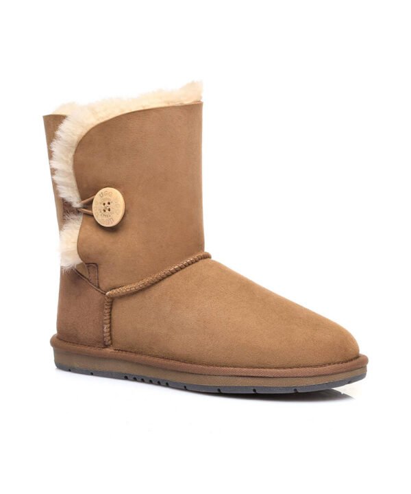 Women's Short Classic Button UGG Boots - Image 7