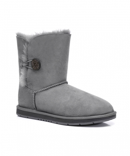 Women's Short Classic Button UGG Boots - Image 9