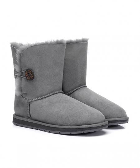 Women's Short Classic Button UGG Boots - Image 2