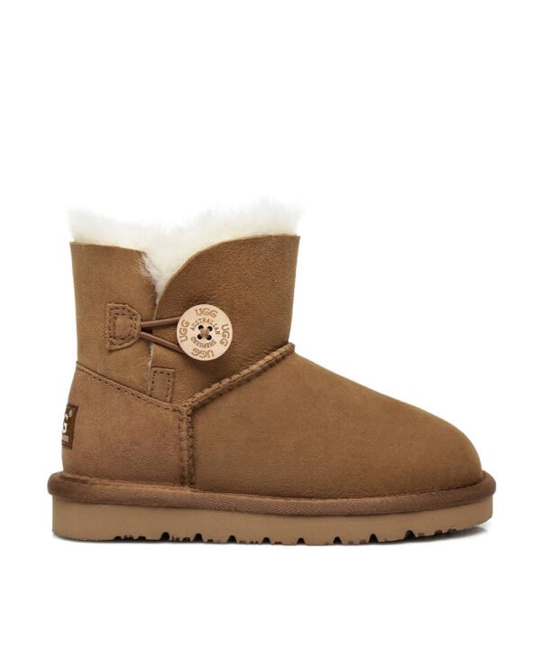 Kids UGG Mini Classic Button Boots - Image 11