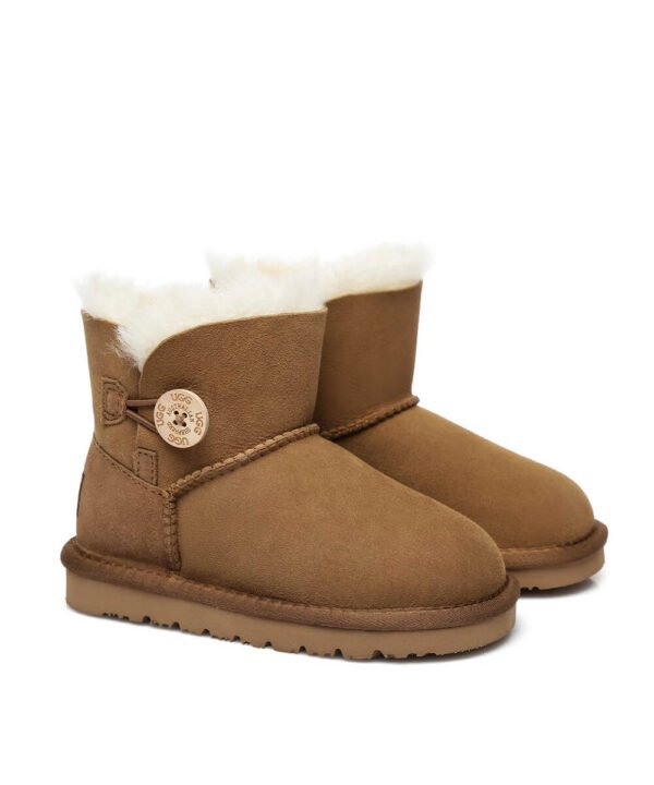 Kids UGG Mini Classic Button Boots - Image 2