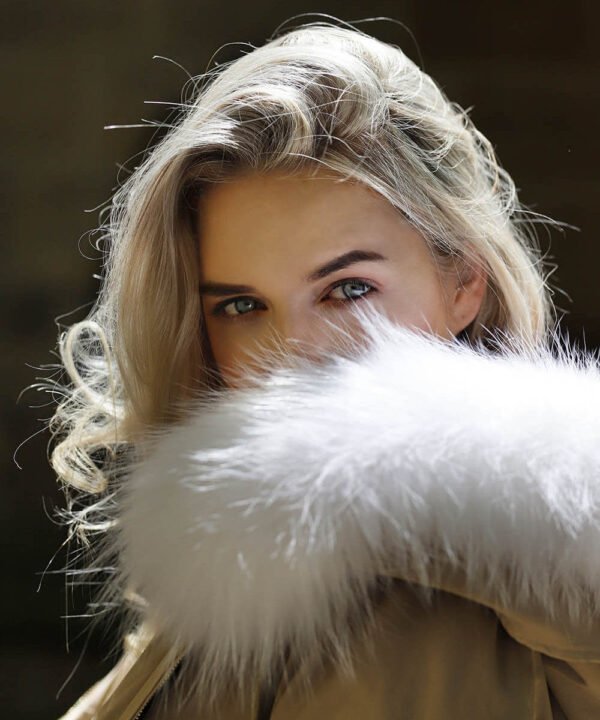 GUG Khaki Long Fur Parka Jacket - Image 12