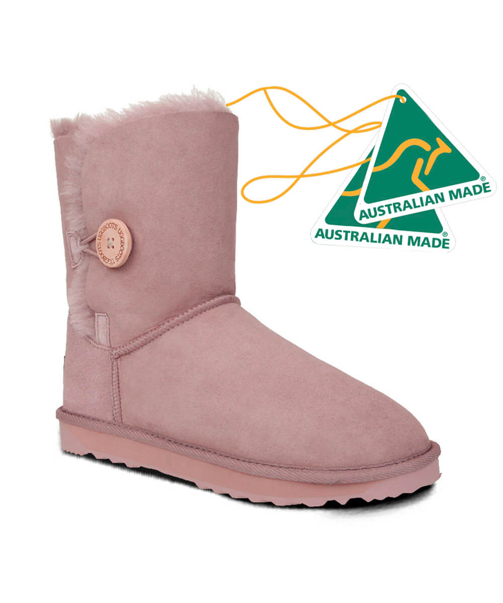 pink and white uggs