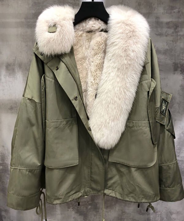 GUG Fur Fox Fur Parka Jacket - Image 5