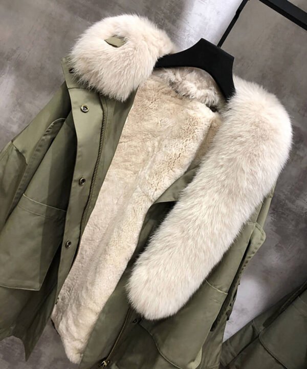 GUG Fur Fox Fur Parka Jacket - Image 8