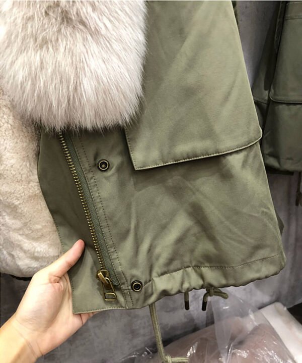 GUG Fur Fox Fur Parka Jacket - Image 7
