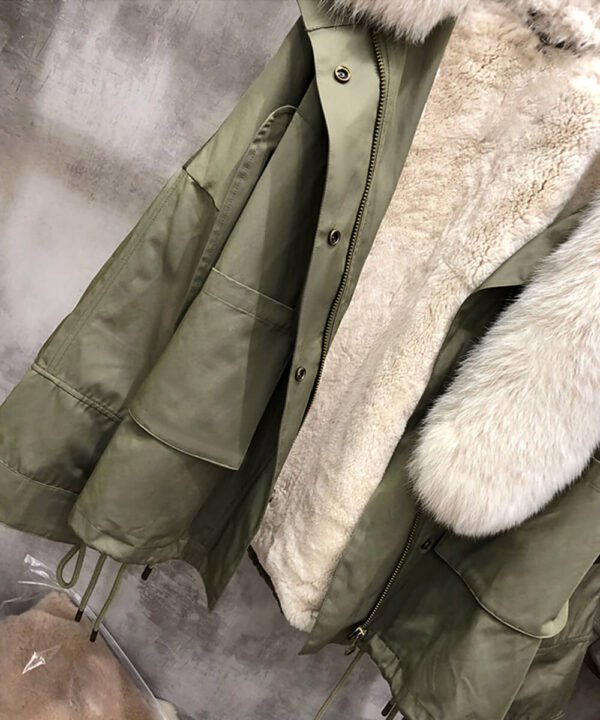 GUG Fur Fox Fur Parka Jacket - Image 6