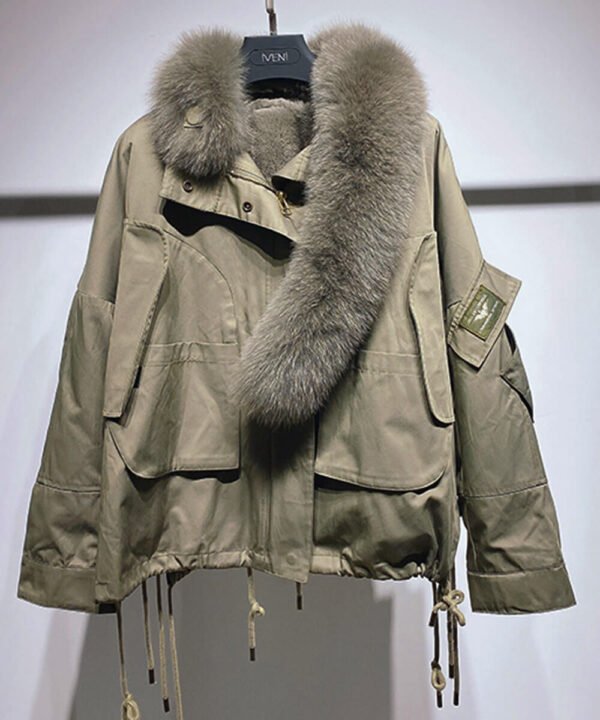GUG Fur Fox Fur Parka Jacket - Image 3