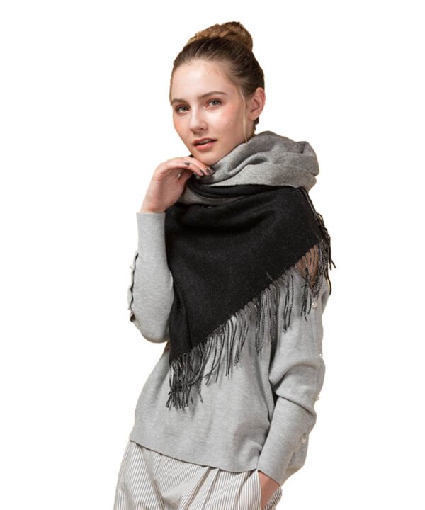 Mitchell-Y Reversible 100% Lamb Wool Shawls - Image 5