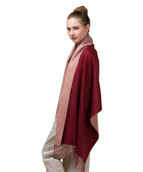 Mitchell-Y Reversible 100% Lamb Wool Shawls - Image 8