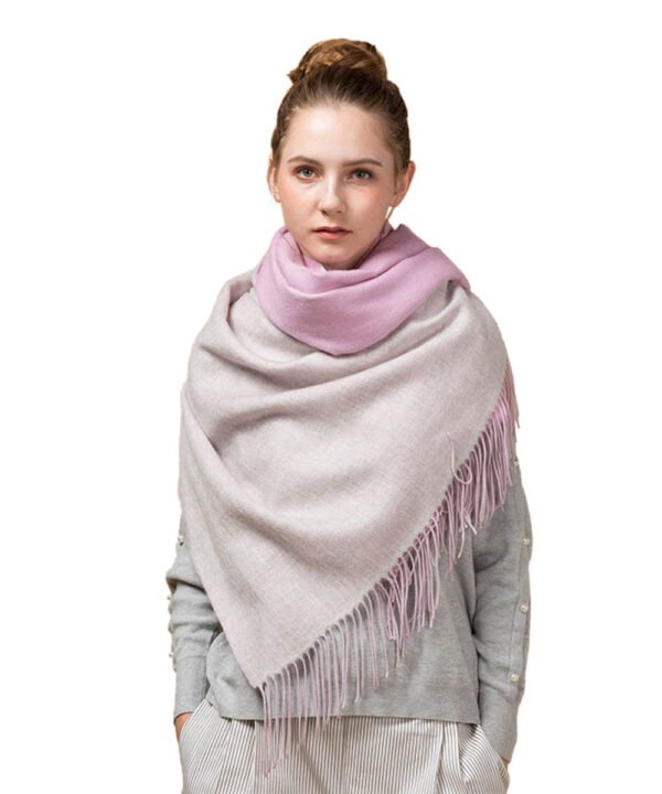 Mitchell-Y Reversible 100% Lamb Wool Shawls - Image 3