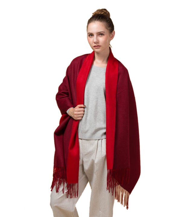 Mitchell-Y Reversible 100% Lamb Wool Shawls - Image 11