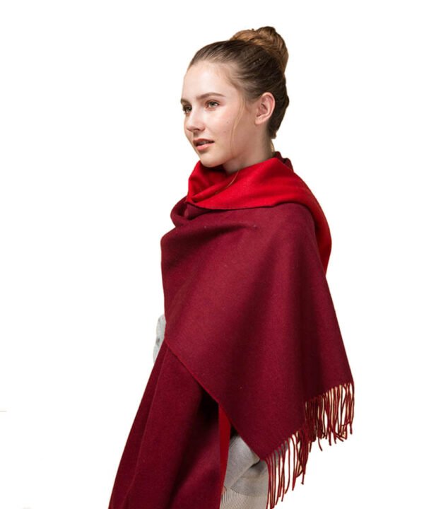Mitchell-Y Reversible 100% Lamb Wool Shawls - Image 9