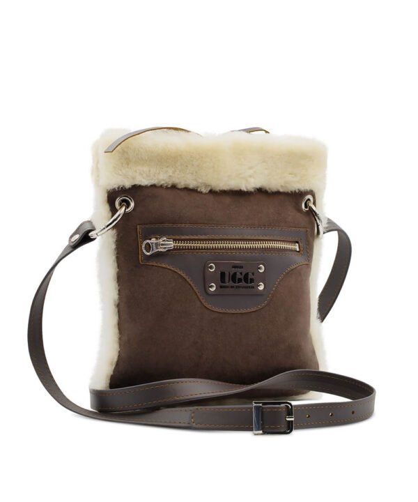 UGG Ziptop Shoulder Sheepskin Bag - Image 3