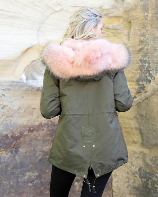 GUG Green Husky Fur Parka Jacket - Image 5