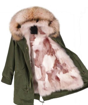 GUG Green Husky Fur Parka Jacket
