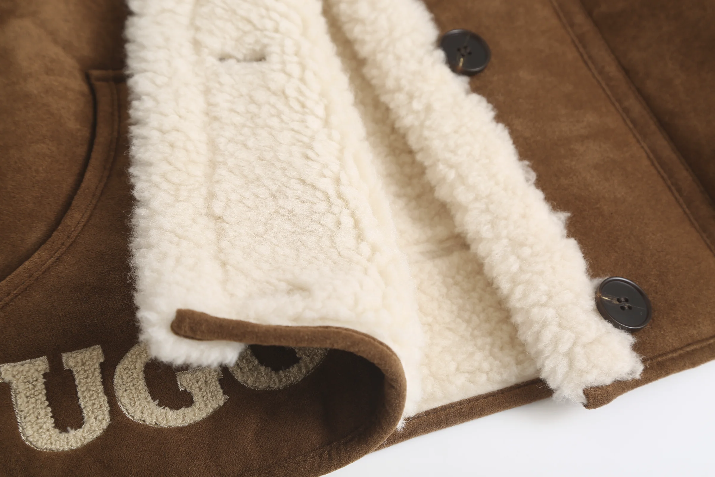 Button Women's UGG Shearluxe Coat product detail image