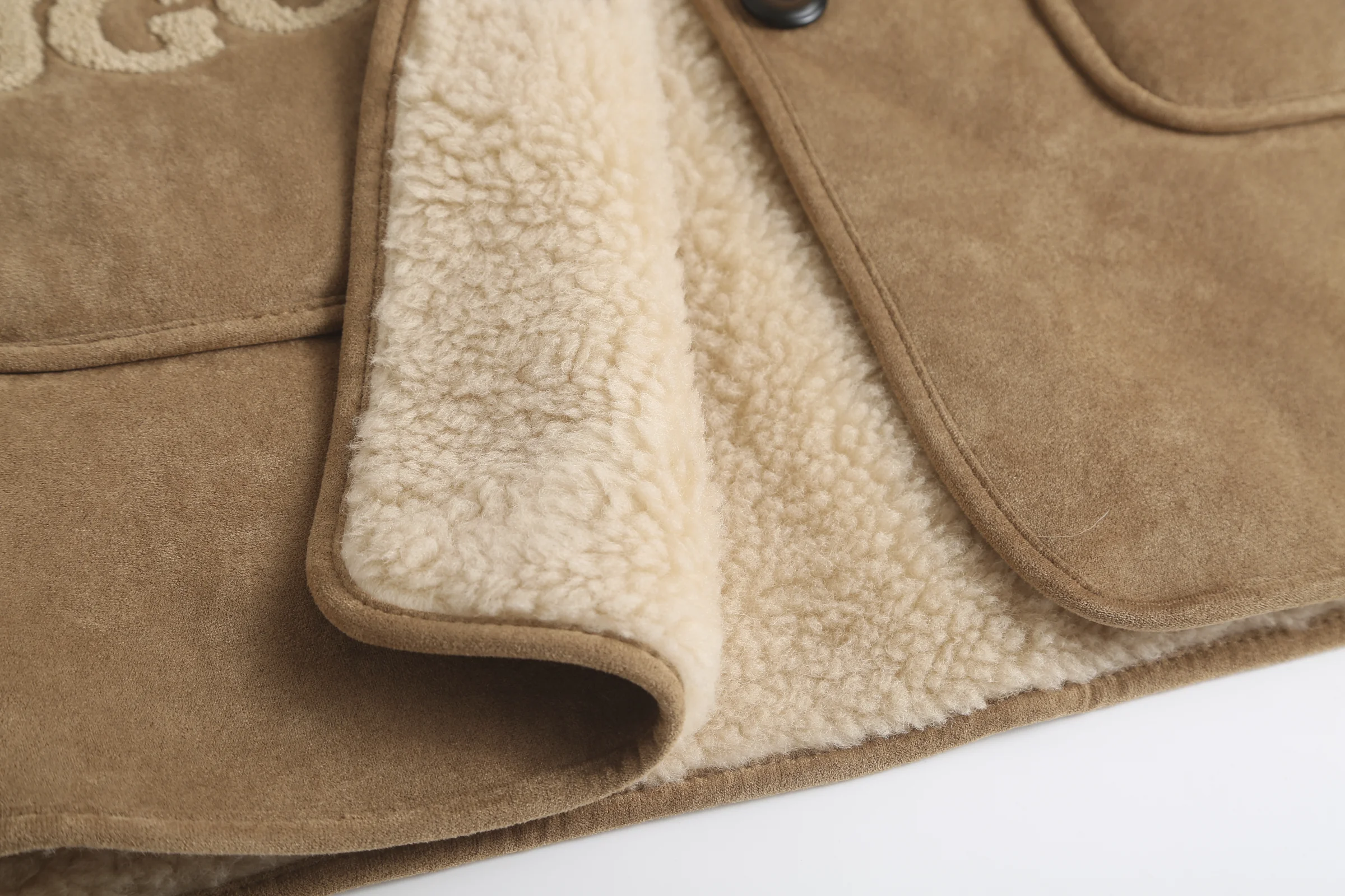 Willow Women's Hooded UGG Shearling Coat product detail image