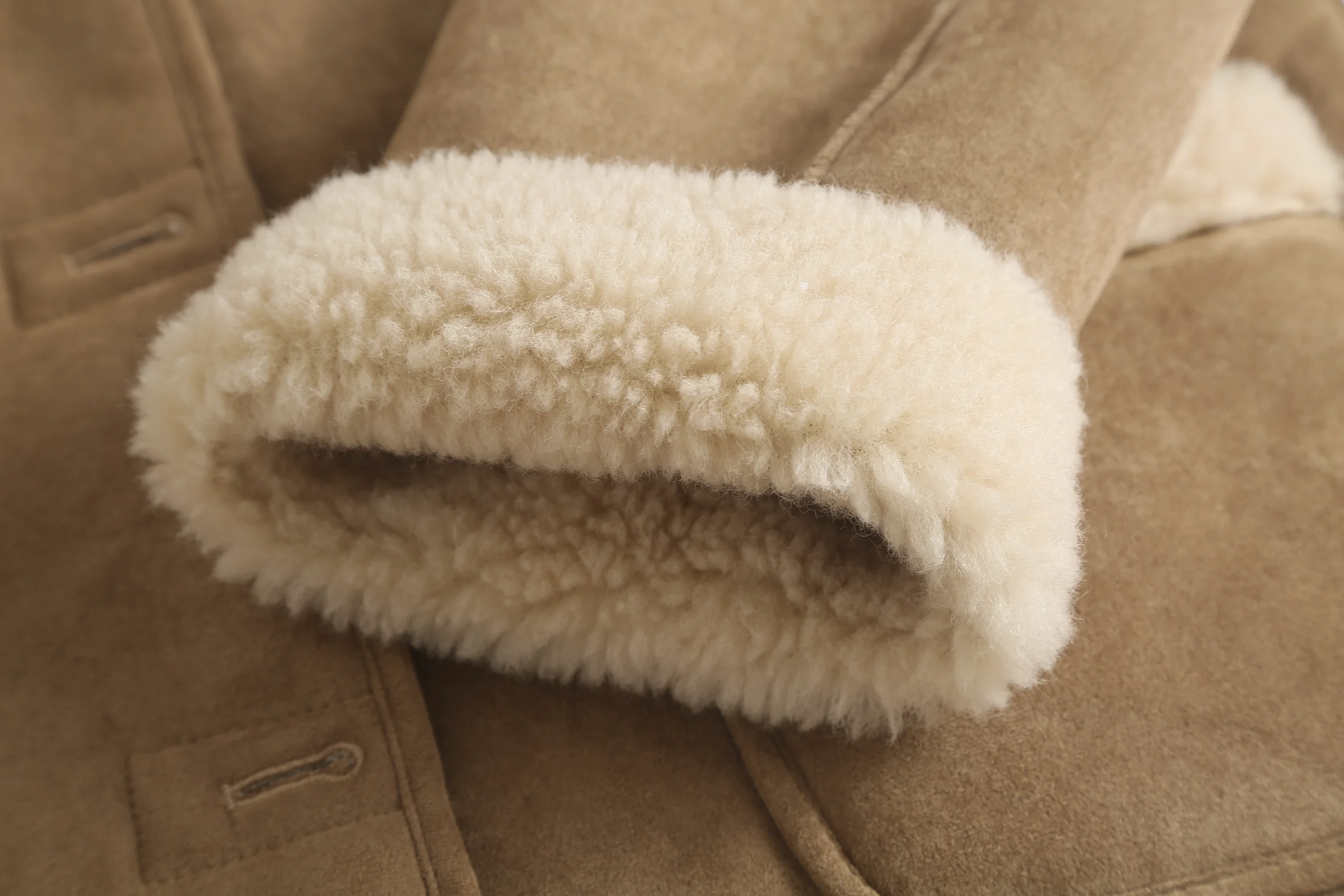 Willow Women's Hooded UGG Shearling Coat product detail image