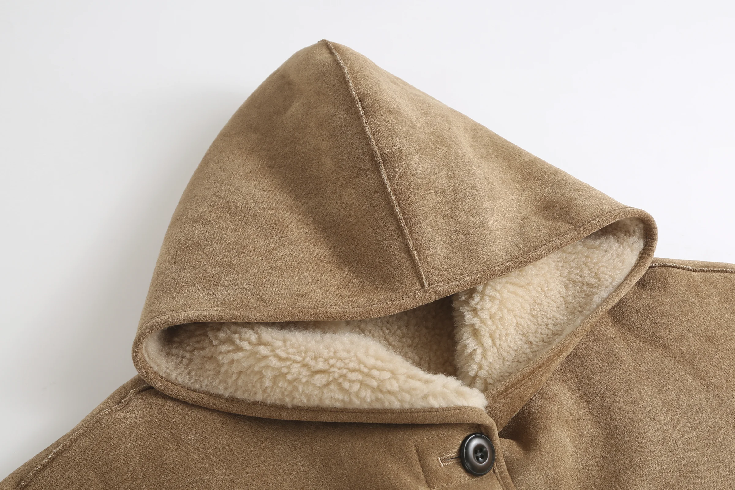 Willow Women's Hooded UGG Shearling Coat product detail image
